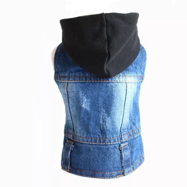 

Denim Dog Clothes Cowboy Pet Dog Coat Puppy Clothing For Small Dogs Jeans Jacket Dog Vest Coat Puppy Outfits Cat Clothes