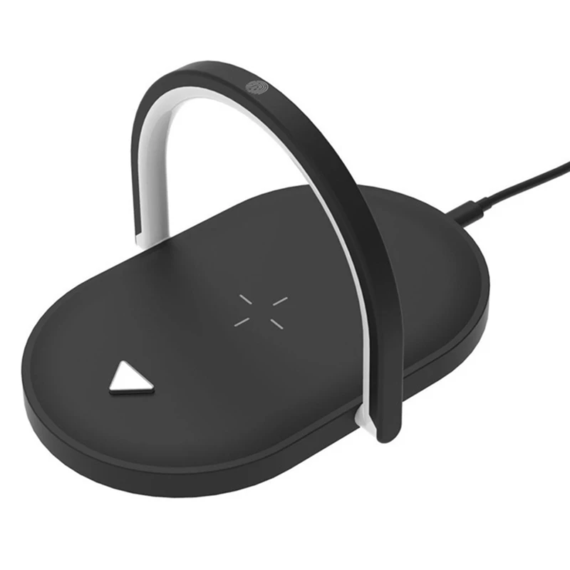 

Настольная лампа с беспроводным зарядным устройством для Iphone 12, 11 Pro Max, XS, ночник для Samsung, Xiaomi