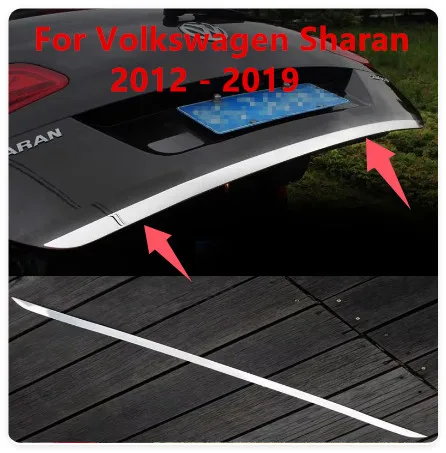 

Для Volkswagen Sharan накладка на дверную ручку заднего багажника из нержавеющей стали Накладка на задние ворота облицовка молдинг Стайлинг