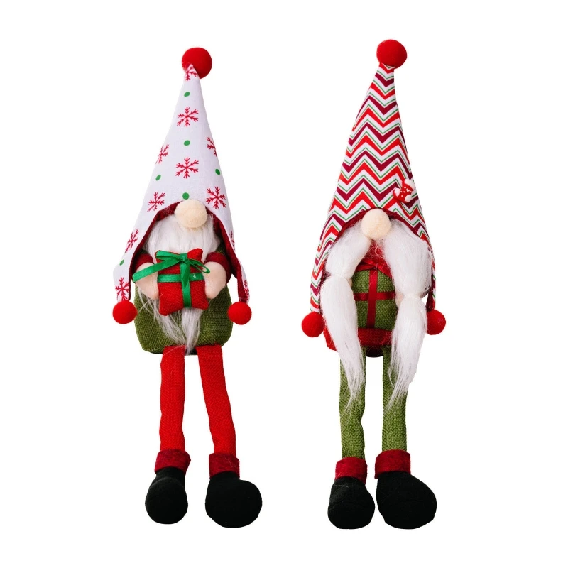 

Christmas Gnome Xmas Gnomes Long Legs Tip Hat Elf for Doll Ornament Crafts Decor for Doll Supplies for Home Restaurant