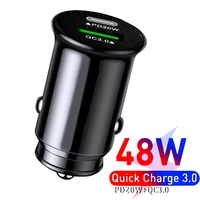 the newuniversal mini car phone charger dual usb car charger for iphone 13 12 48w car usb mobile phone charger for iphone11 xia