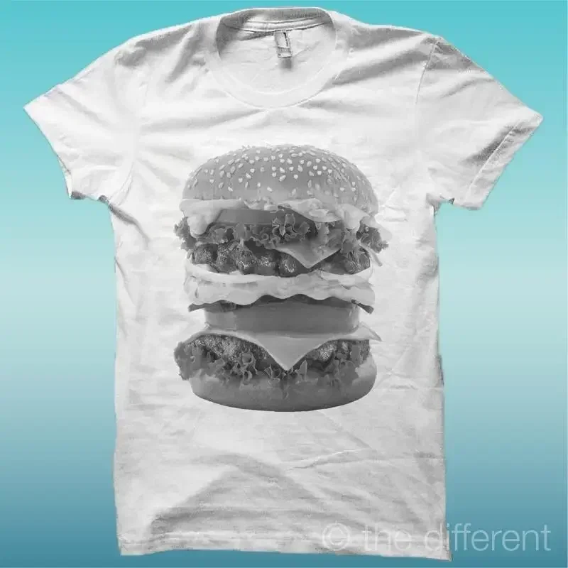 Фото Футболка Homme Jersey Hamburger Sandwich Cheeseburger Id e Cadeau №1