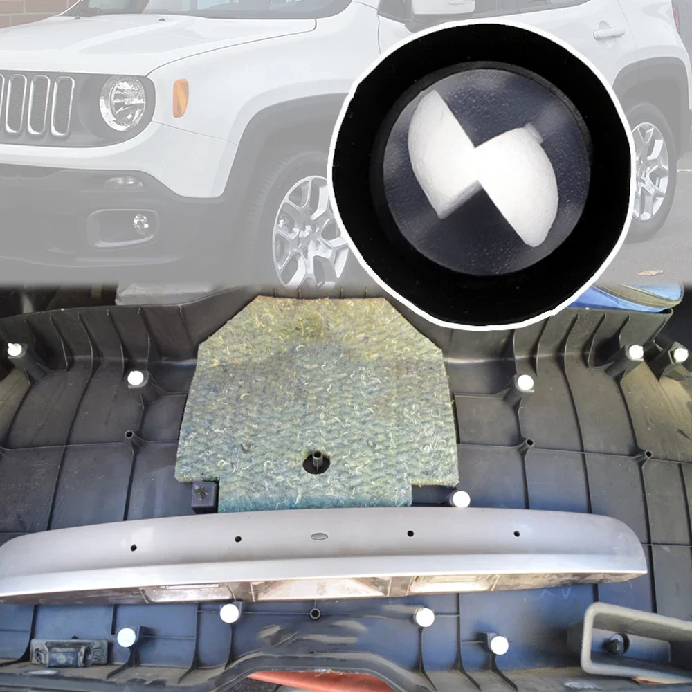 

10 шт. для Jeep Renegade 2021 2020 2019 2018 2017 2016 2015 дверная карта боковой молдинг зажим бампер полоса заклепка 7703077469 9654280780
