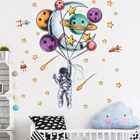 wall stickers space astronaut kids room home cartoon decor baby nursery room decoration living bedroom decals art pvc diy mural