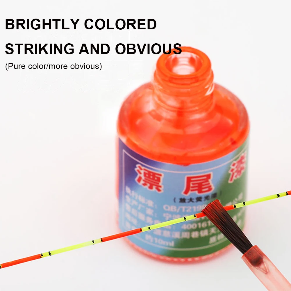 

10ml Fishing Floats Fluorescent Paint DIY Floats Tail Painting Indicator Visualable Fishing Tackle Repair Tools Accessories