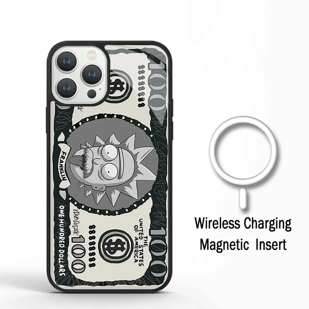 Забавный чехол для телефона с изображением героев мультфильмов R-Rick IPhone 11 12 13 14 15