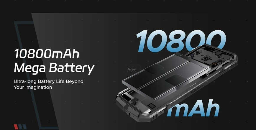 Doogee S Cyber Cpu T606 2025 Гц 120 дюйма Android 14 6 58 мАч 3G телефон 20 Гб ОЗУ 10800 ПЗУ