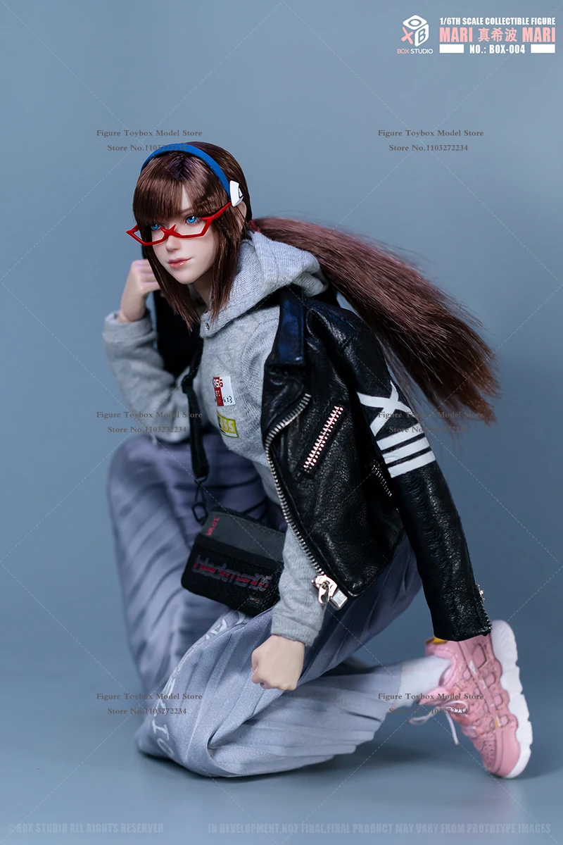 BOX STUDIO BOX-004 1/6 MARI Blue Eye Beauty Girl Фигурка Кожаная куртка Декор 12 &quotполный набор Женский