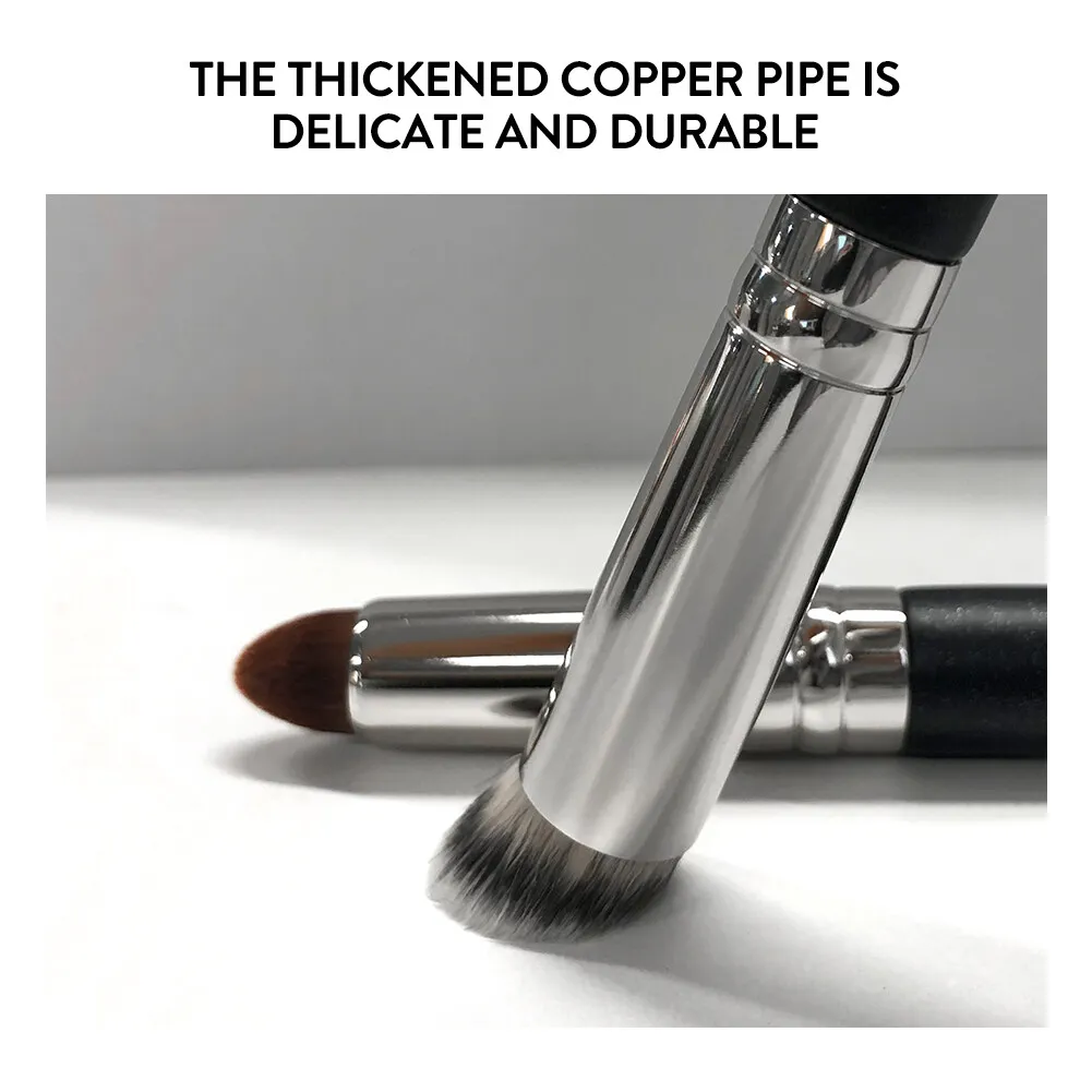 Кисть для консилера GECOMO Классическая угловая круглая без следов нанесения