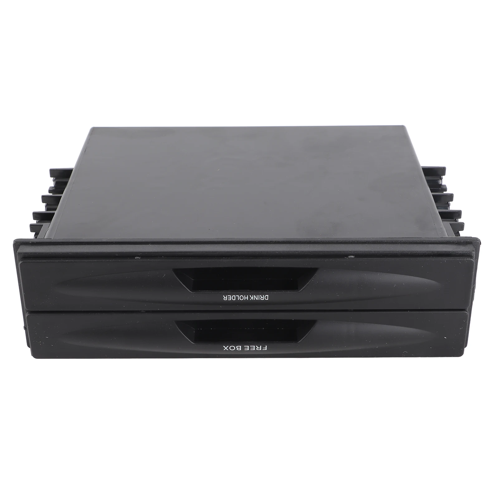 

Внутренний органайзер 2 в 1, держатель для автомобильного радио, 1DIN, ящик для хранения автомобильного радио, ABS, универсальный многоцелевой одинарный карман для радиоприемника Din