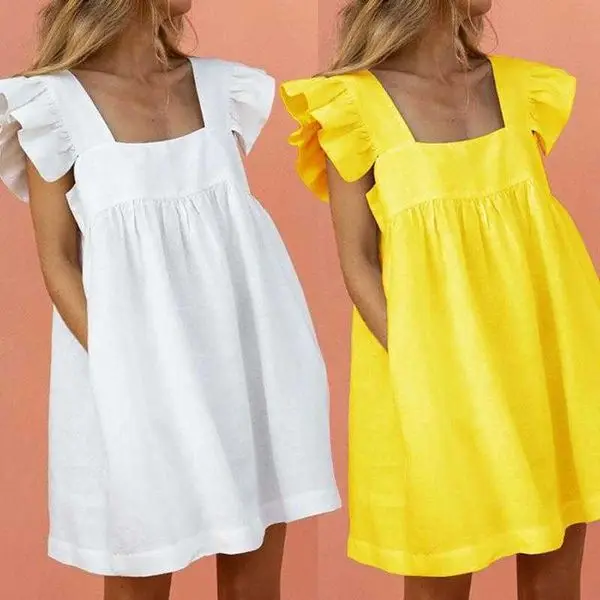 

Spring And Dress Summer Womens Clothing Casual Loose Solid Color