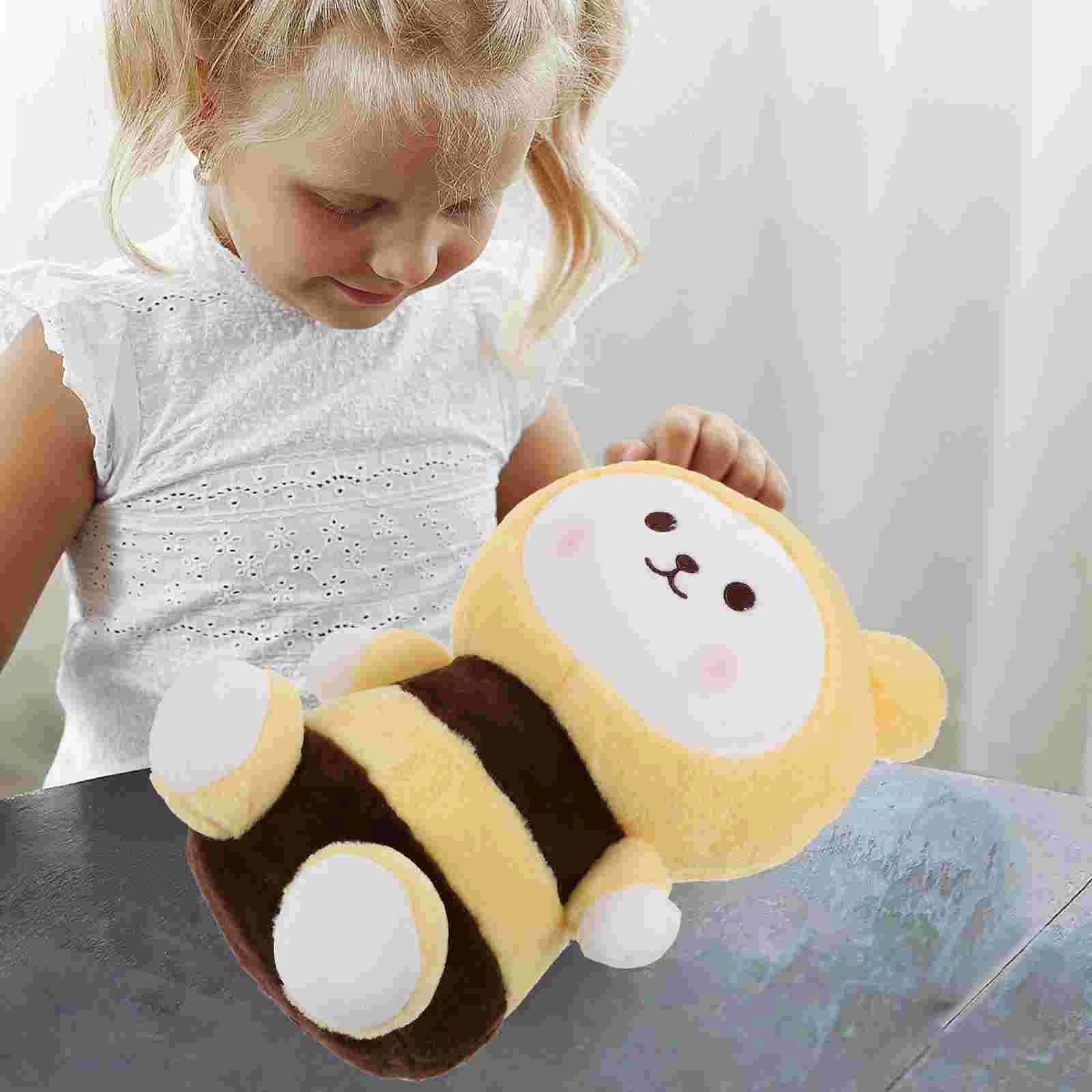

Bee Plush Calming Toys Kids Plushie Cute Birthday Gift Girls The Bed Stuffed Animal Animals Child