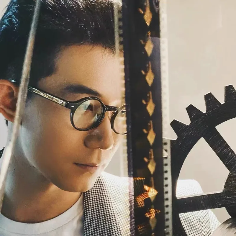 Винтажные круглые ацетатные очки в японской оправе ручной работы для мужчин и