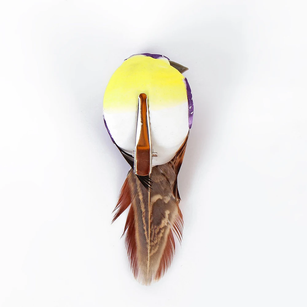 

Feather Artificial Bird Simulation Miniature Display Garden Decoration Fake Bird Animal Deco Yard Color Birds Ornament