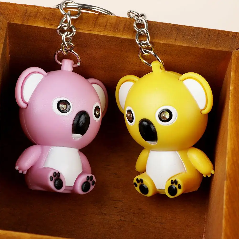 Симпатичный вокальный мини-фонарик брелок со светодиодной подсветкой