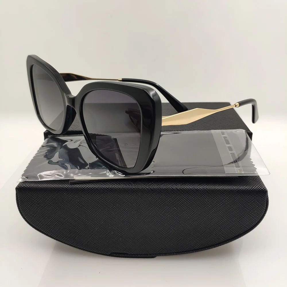 2023 Woman Square Acetate Summer Fashion Sunglasses For Women Steampunk Black Brand Designer New Irregular Shades Sun Glasses