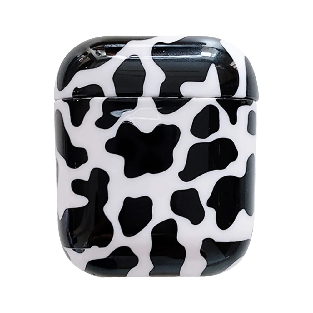 

1Pc Cow Printing Earbuds Case Cow Printing Earbuds Case Wireless Earbuds Box Gift Silicone Earbuds Box