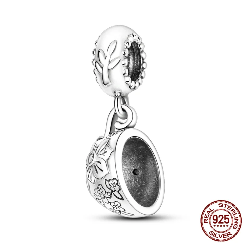 

925 оригинальные Подвески plata of ley для браслета pandora 925 оригинальные серебряные бусины для чайной чашки подвеска своими руками