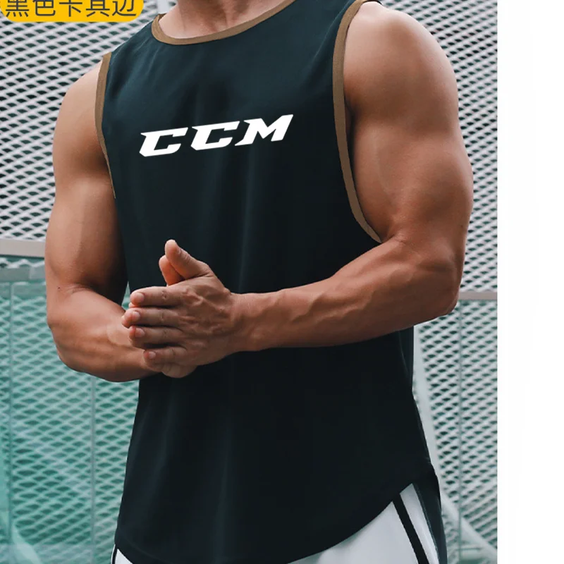 

Summer Men Gym Tanks Tops Workout Bodybuilding Fitness Sleeveless T Shirt Luxury Print Beach Sportswear Muscle Vests for Male