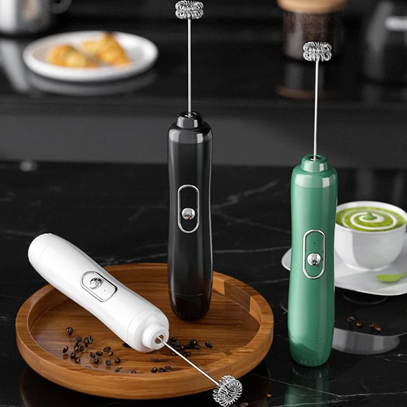 Electric Milk Frother Whisk Egg Beater Handheld Coffee Blend