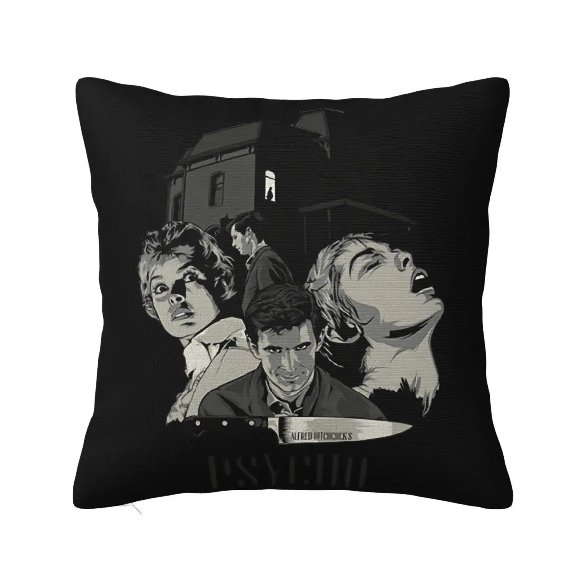 Psycho Movie Poster Alfred Hitchcock Case White Xs3Xl Women Men Formal Present Pillow