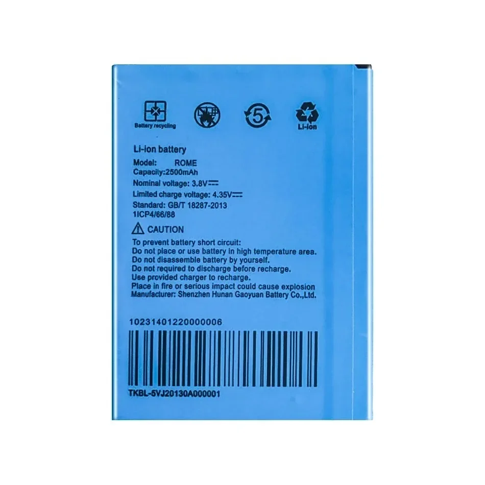 Фото Сменный аккумулятор для мобильного телефона Umi ROMEX ROME X ROME X 2500 мАч №4