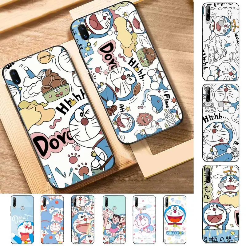 

BANDAI Cartoon Doraemon Phone Case for Huawei Y 6 9 7 5 8s prime 2019 2018 enjoy 7 plus