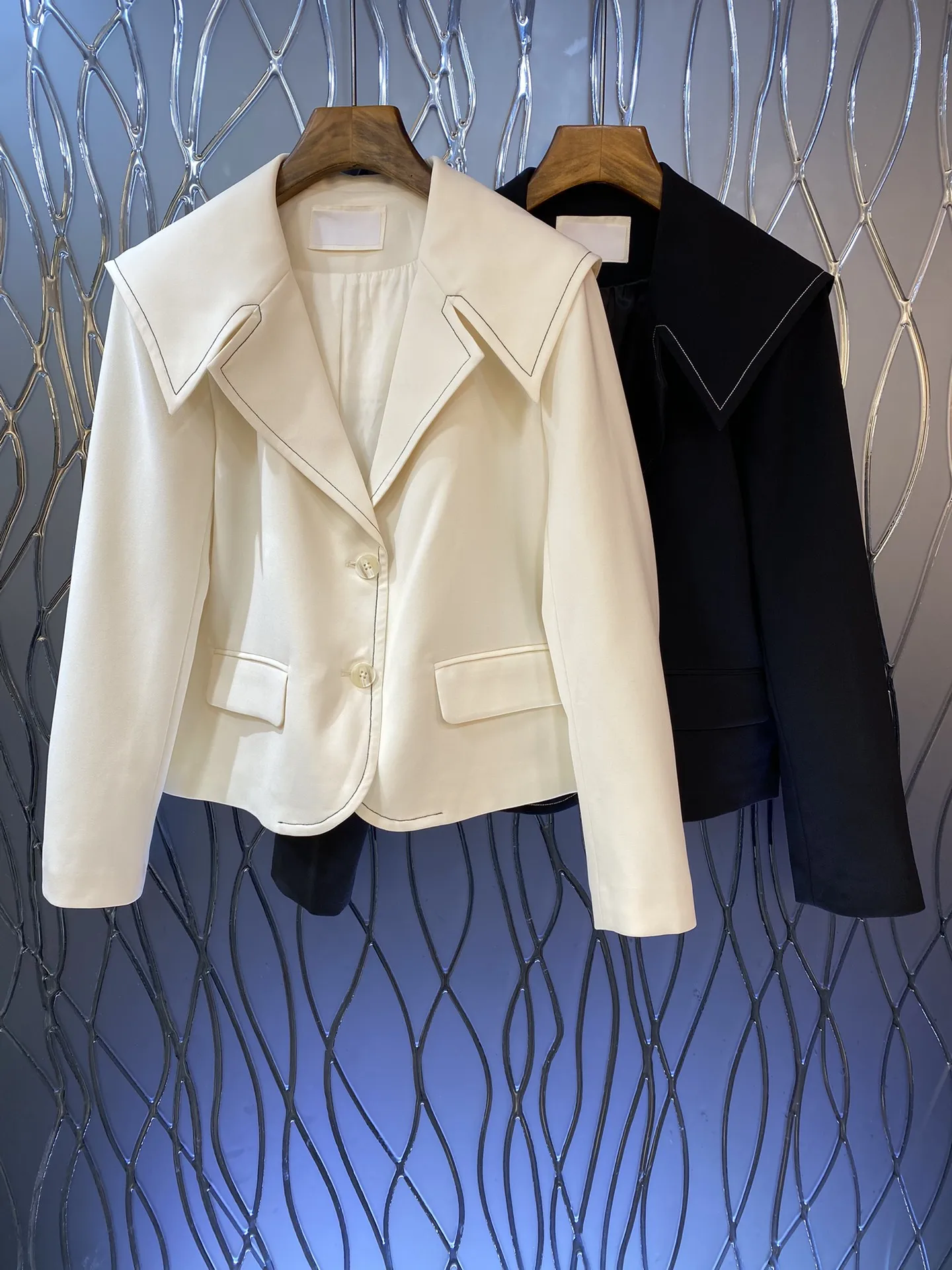 

2023 Autumn/Winter Fashion New Women's Clothing Contrast Color Suit Coat 0912