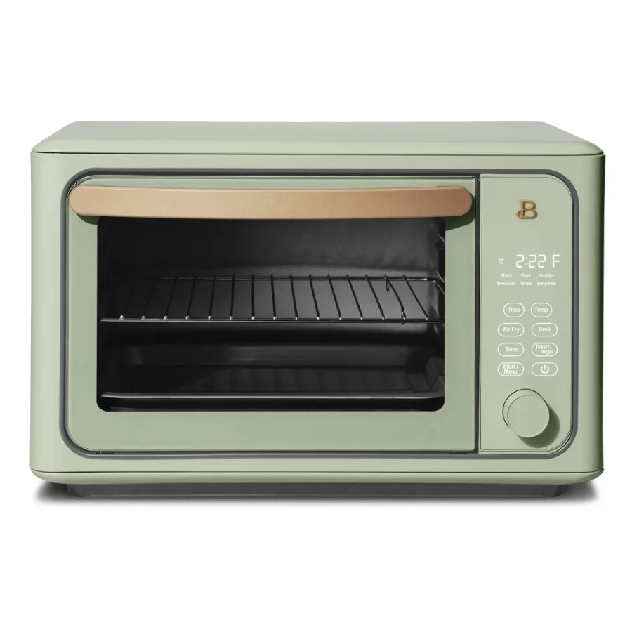 

6 Slice Touchscreen Air Fryer Toaster Oven, Sage Green Electric Oven .USA.NEW
