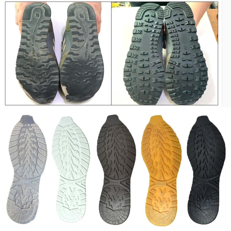 Rubber Full Soles for Shoes Outsoles Insoles Anti Slip Ground Grip Sole Protector Sneaker Repair Worker Shoe Self Adhesive Pads