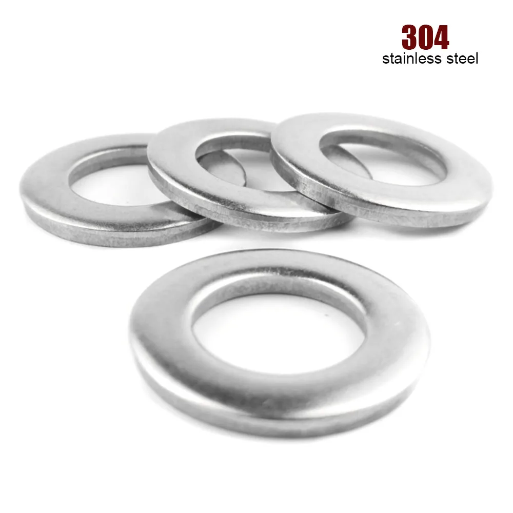 

2/50/100 шт. GB97 A2 304, плоская шайба из нержавеющей стали, простая прокладка M1.6 M2 M2.5 M3 M4 M5 M6 M8 M10 M12 M16 M20 M24 для винтов, болтов