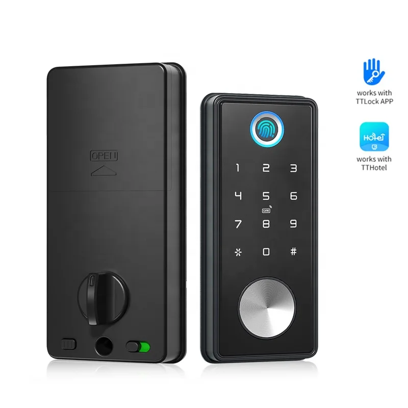 Купи Tediton Mobile Phone APP Deadbolt Door Lock Fingerprint Keypad Combination Guangdong Smart Lock за 8,224 рублей в магазине AliExpress