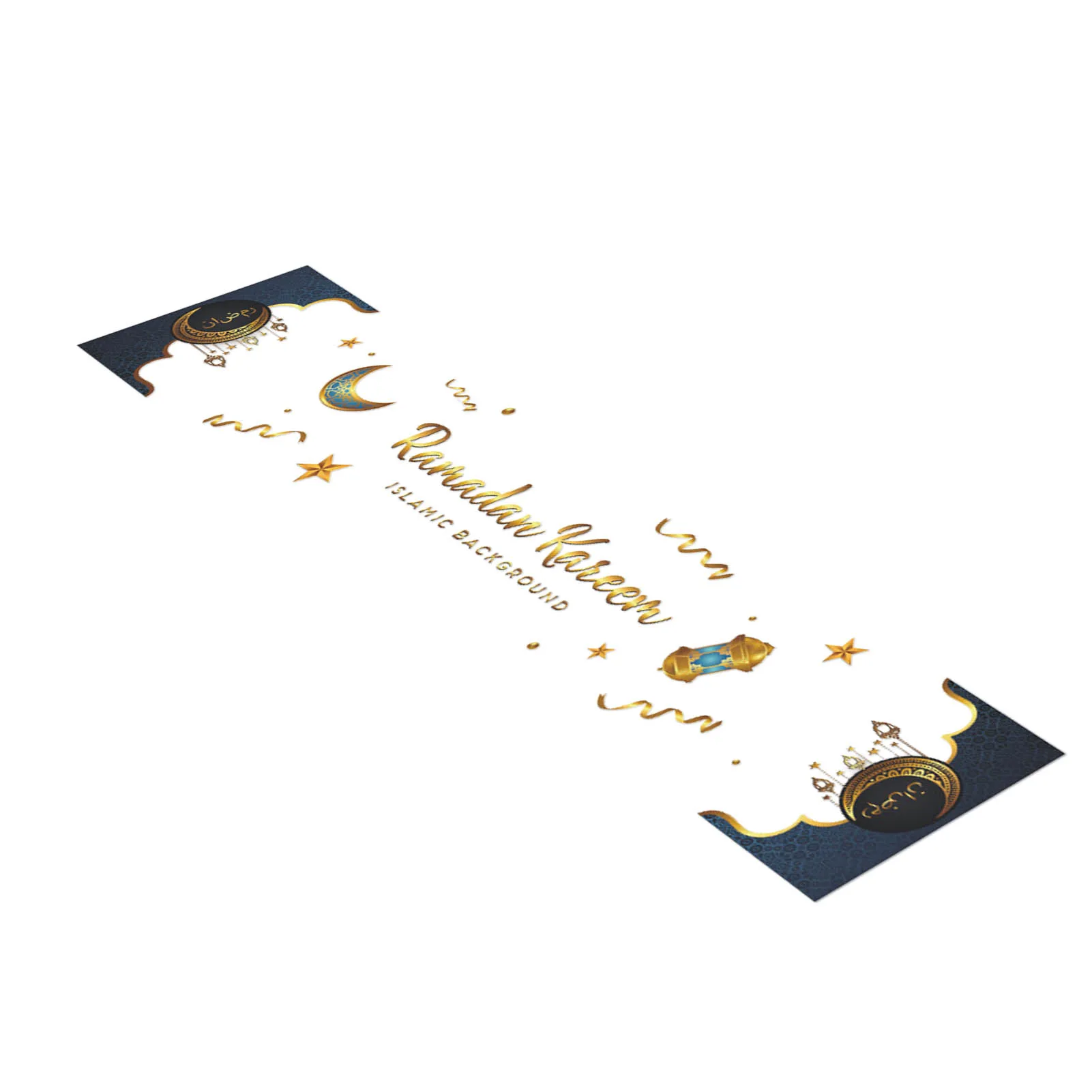 

Eid Mubarak Table Runner Eid Decorations For Table Traditional Ramadan Mubarak Decorations Rectangle Table Runner For Home Party