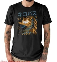 anime my neighbour totoro cat bus king kong funny print tshirt men women design custom short sleeve plus size cat bus t shirts