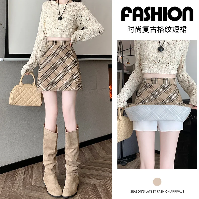 Юбка-миди в клетку