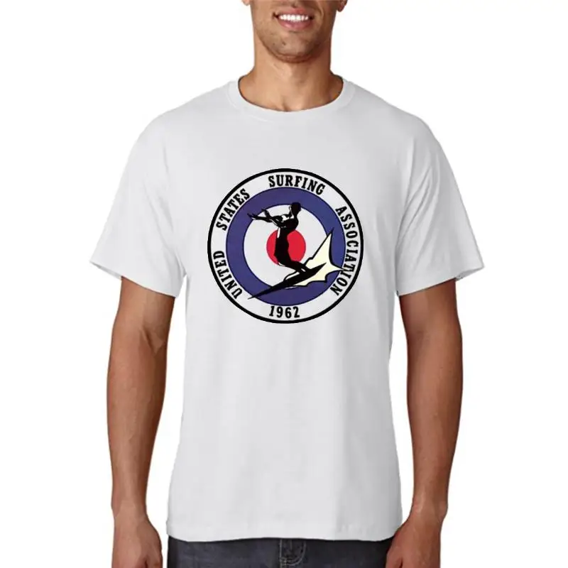 

Винтажная футболка для серфинга ассоциация серфинга США 1962