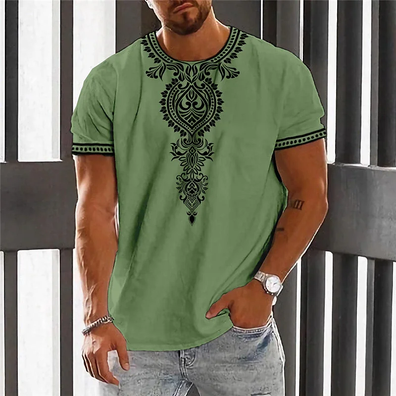

Vintage T-Shirt For Men 3d Retro Print Short Sleeve Summer Casual Fashion T-Shirt Oversized Men's T-Shirt Handsome Men's Clothes