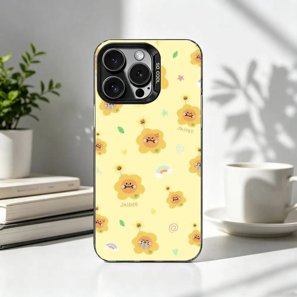 Милый чехол J-Jaidee для iPhone 17, 16, 15, 14, 13, 12, 11 Plus, Pro Max, XS, красочный, серебристо-черный (art.: 3920db07524dd) - 3920db07524dd