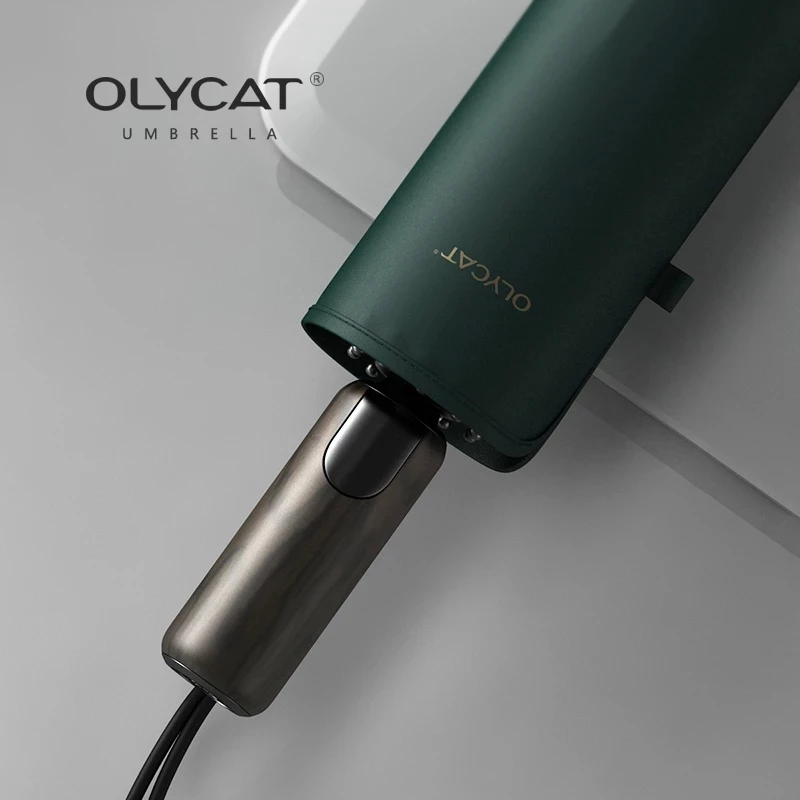 

OLYCAT Men's Automatic Umbrella 10 Rib Windproof Large Umbrella Business Wind Golf Folding Umbrella Outdoor Parasol Male