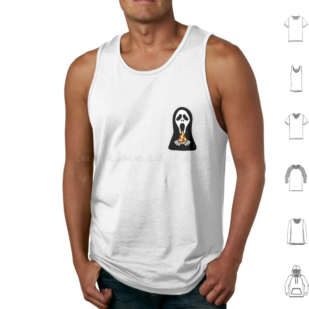 

Scream Pizza Tank Tops Vest Sleeveless Cute Character Baby Skate For Her For Him Love Pizza Family Eyes Scream Movie Horror Tv