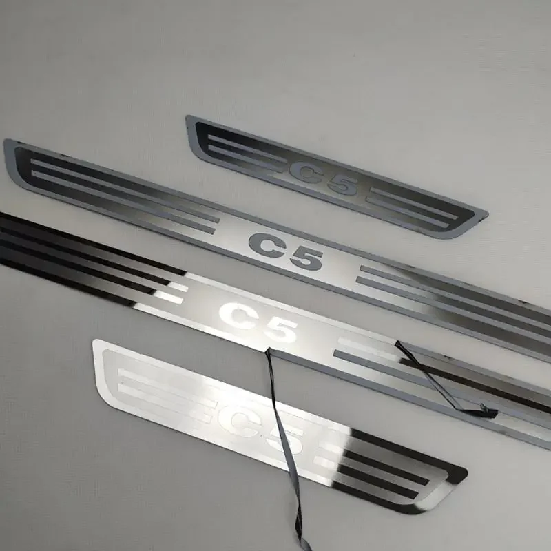 

Для Citroen C5 2010-2016 накладка из нержавеющей стали/накладка на порог на порог, накладка на порог, педаль приветствия, Стайлинг автомобиля