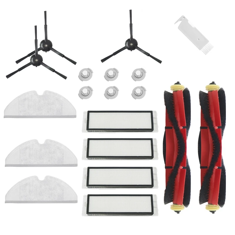 

Запчасти для пылесоса Xiaomi Roborock S5 MAX S6 Maxv S4 S5 S50, моющиеся фильтры НЕРА, основная и боковая щетки