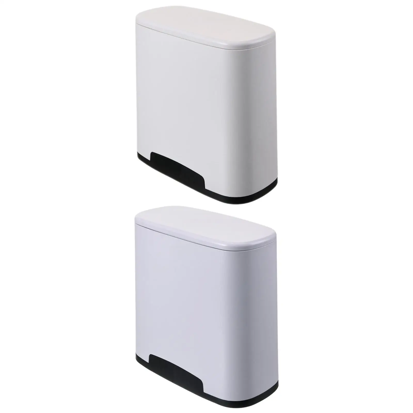 

Тонкая мусорная корзина, мусорная корзина с пазами для хранения, двойная корзина для мусора, корзины для отходов для гостиной, дома, офиса, т...