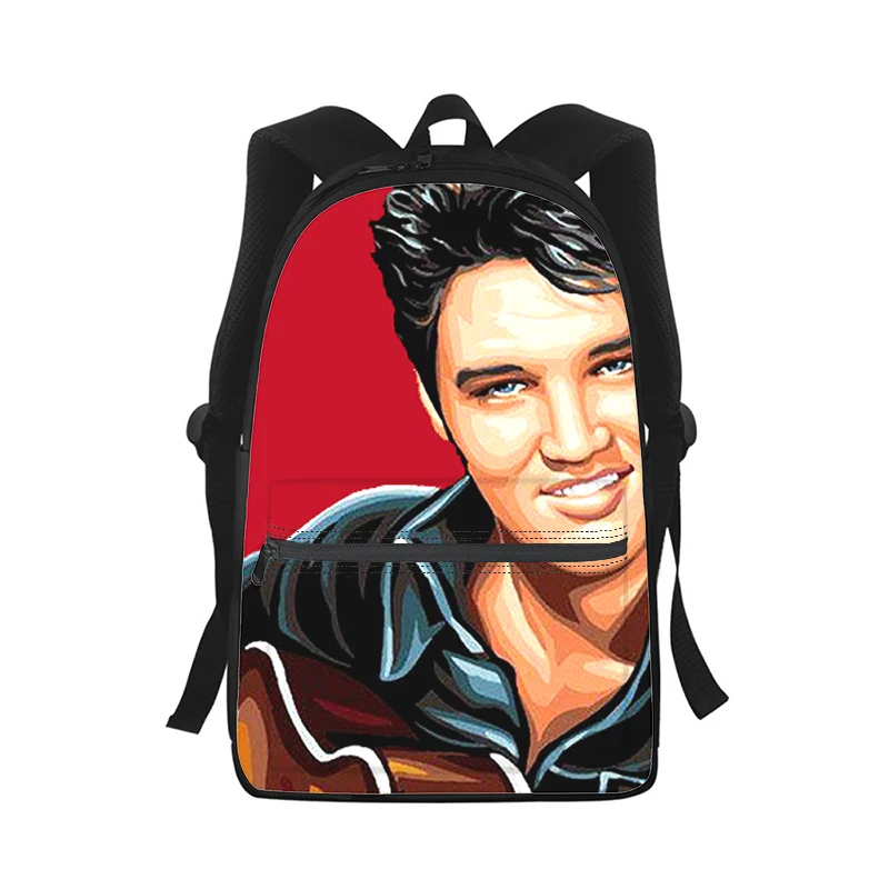 Elvis Presley Men Women Backpack 3D Print Fashion Student School Bag Laptop Backpack Kids Travel Shoulder Bag