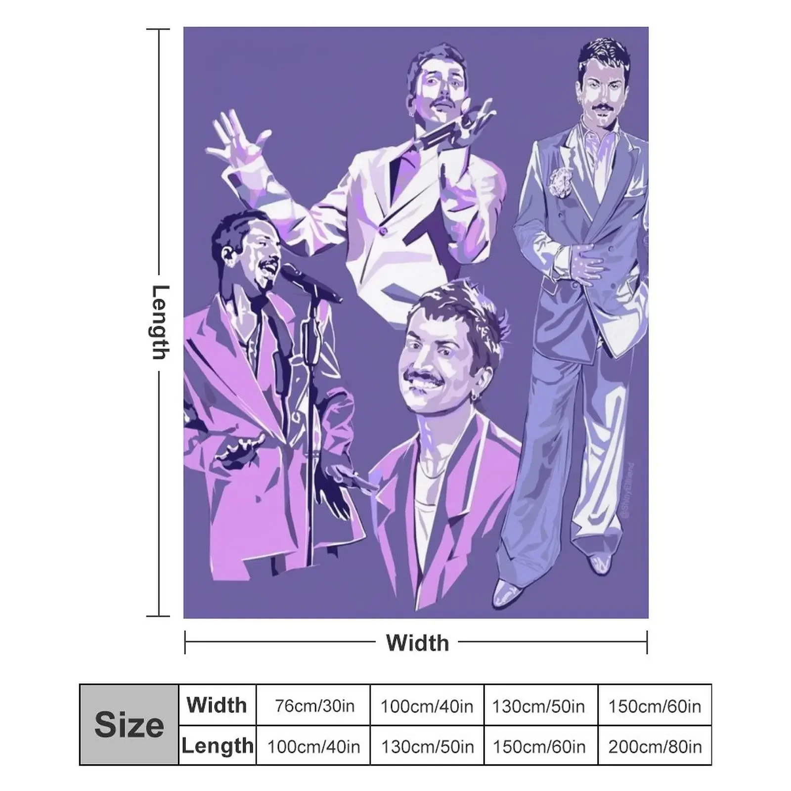 Одеяло Mitch Grassi из Pentatonix среда модные одеяла для диванов