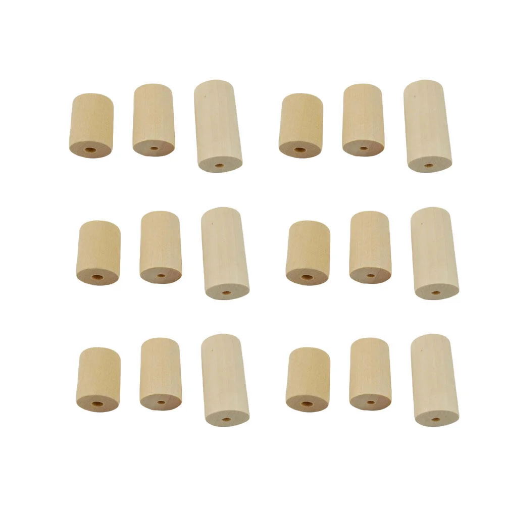 

60Pcs 5mm Hole Wooden Tube Spacer Beads Loose Tube Spacer Beads Round Rods Craft Sticks DIY Jewelry Accessories ( 2. 5cm, 3cm,