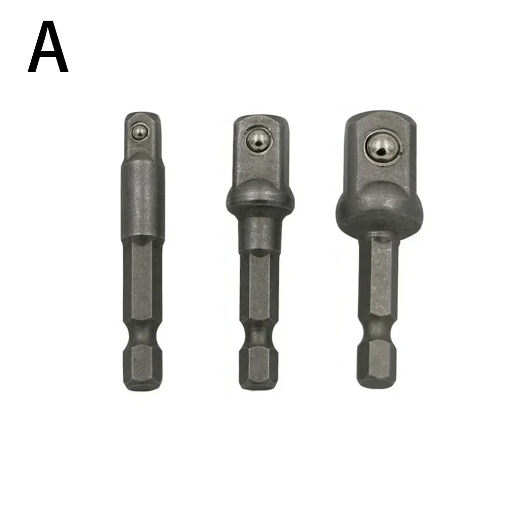 

1/3 шт. адаптер для сверла 1/4 "3/8" 1/2 "ударная дрель удлинитель сверла планка для быстрой смены патрона 1/4 ударный гайковерт