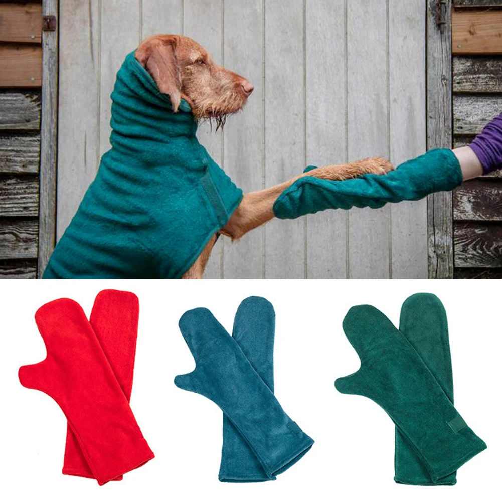 

Drying Dog Horse Foot Fur Ultra Absorbent Microfiber Material Pet Cleaning Towel Glove