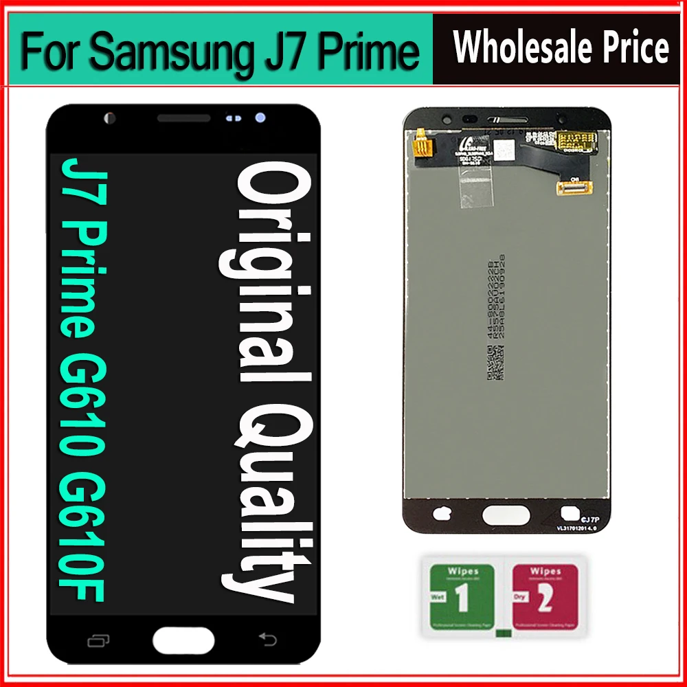 Оригинальный дисплей J7 Prime для Samsung Galaxy сменный ЖК-экран с сенсорным дигитайзером