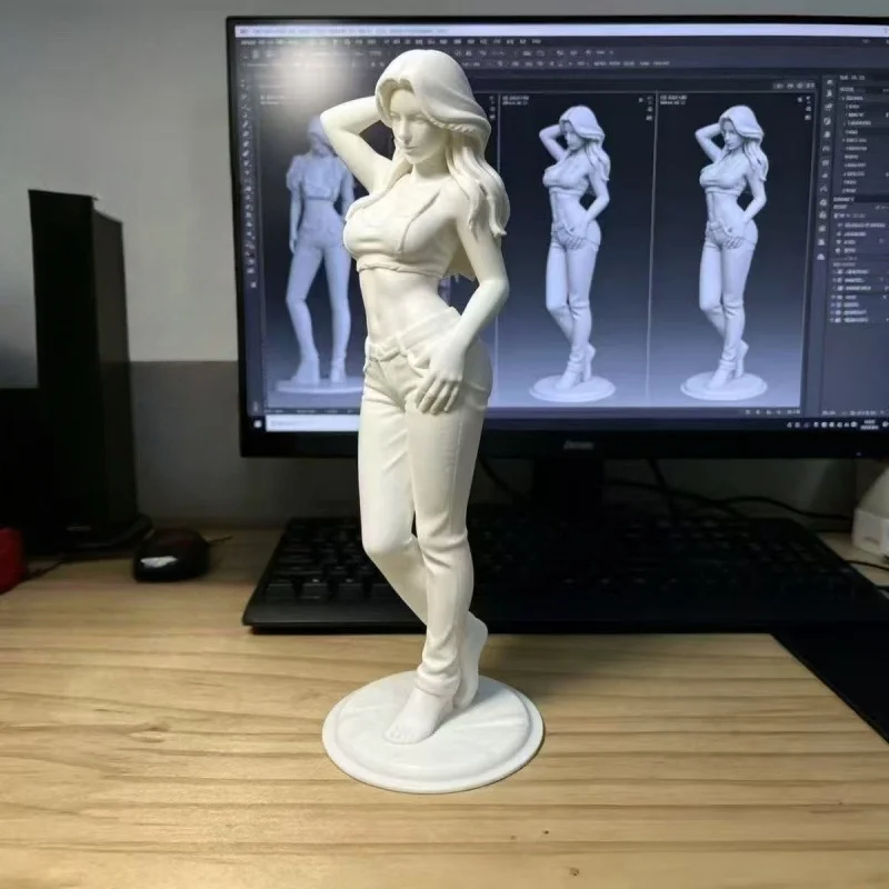 Фото Новая 3D-печатная фигурка богини Pure Desire: Изысканное украшение для рабочего стола и спальни, идеальный подарок для коллекционеров фигурок и любителей хобби №2